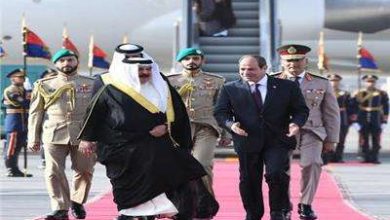 الرئيس السيسي يستقبل ملك البحرين بمدينة العلمين