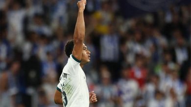 بيلينجهام يسجل هدف ريال مدريد الأول أمام إسبانيول في الدوري الإسباني