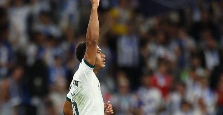 بيلينجهام يسجل هدف ريال مدريد الأول أمام إسبانيول في الدوري الإسباني