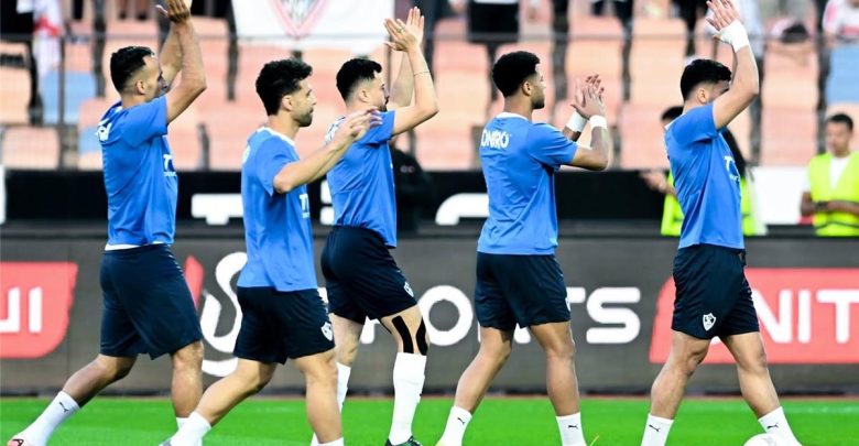 مران الزمالك | تقسيمة فنية بين اللاعبين وتدريبات بدنية