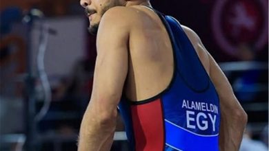 مصطفى حسين يتوج ببرونزية المصارعة الرومانية في دورة ألعاب البحر المتوسط