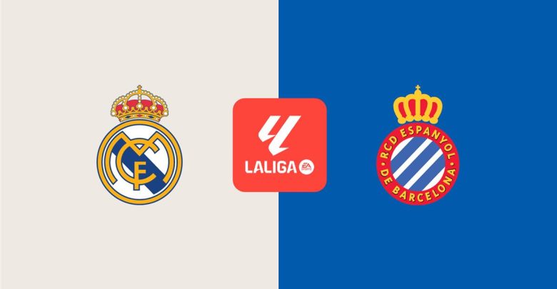 موعد والقناة الناقلة لمباراة ريال مدريد وإسبانيول اليوم في الدوري الإسباني.. والمعلق